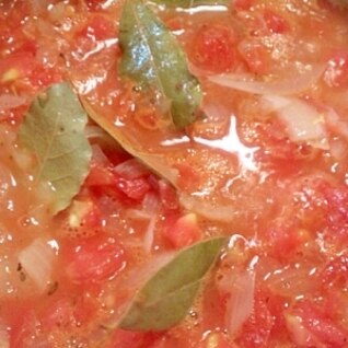 自家製完熟トマトで！簡単手作りトマトソース♪